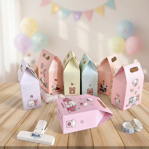 Boîtes cadeaux à thème de machine à griffes de dessin animé mignonnes - Contenants portables pour friandises à main pour les faveurs de fête d'anniversaire, les sacs à friandises - Product Image 2