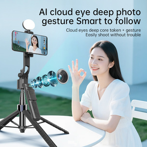 Multifunctionele selfie stick statief ABS alles-in-één verborgen design gimbal voor reisvideo's en livestreams - Product Image 2