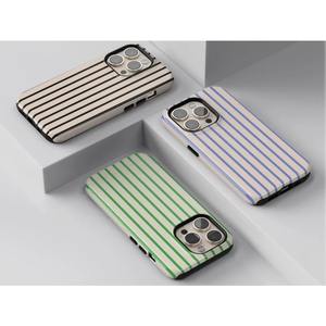 Custodia per <span class=keywords><strong>telefono</strong></span> a righe colorata con linee estetiche minimaliste retrò per iPhone 16 Pro 15 Pro 14 16 Plus 14Pro 17 17Pro Soft Shell - Product Image 2