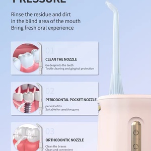 Irrigador Bucal Portátil con Batería de 1300mAh, Resistente al Agua IPX7, Tanque de Agua de 230ML - Herramienta Multiusos para Higiene Bucal - Product Image 6