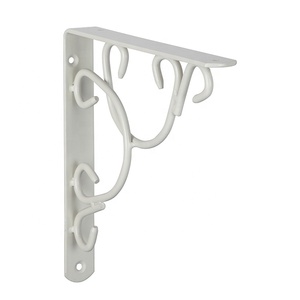 Support bouclé classique Support d'étagère mural simple en métal et bois pour structure triangulaire de maison et de garage pour l'utilisation de meubles - Product Image 2