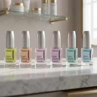 LUMINOR Vernis à ongles Cotton Candy Qualité supérieure Nail Art Rose pâle pailleté Code-barres 800307800200 HSET058