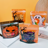 Sacs refermables à thème Halloween avec motif fantôme et citrouille pour emballer des friandises et des bonbons pour les fêtes