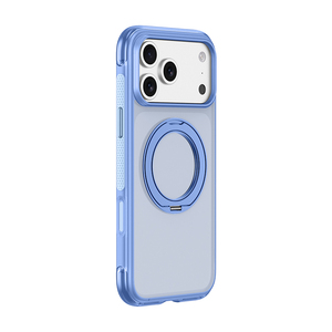 Coque de téléphone magnétique translucide mate en gros pour iPhone 18 17 Pro Max avec protection à 360° °   Support de Bague avec Boutons Tactiles IA et Coque Antichoc - Product Image 1