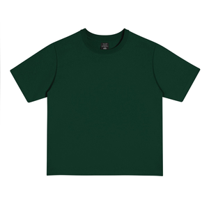 Camiseta de algodón de 250 g de estilo americano para hombre, de corte holgado y hombros caídos, cuello redondo, para adolescentes, venta al por mayor - Product Image 4