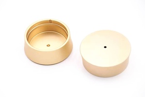 Tapas de Aluminio 7075 Mecanizadas por CNC de Alta Demanda Profesional con <span class=keywords><strong>Anodizado</strong></span> <span class=keywords><strong>Dorado</strong></span> - Product Image 3