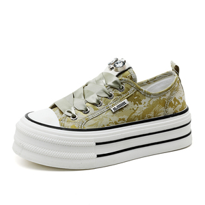 LYKU 2026 Tendance Mode Été Automne Chaussures Décontractées Sportives à Plateforme Rehaussante avec Strass pour Femmes et Étudiantes Fabriquées en Chine - Product Image 3