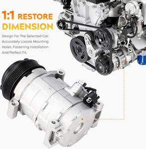 3.6L Chevy Traverse GMC Acadia Saturn máy nén điều hòa không khí với AC ly hợp phù hợp cho <span class=keywords><strong>Buick</strong></span> <span class=keywords><strong>enclave</strong></span> - Product Image 2