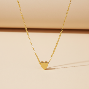 Collar <span class=keywords><strong>de</strong></span> Acero Inoxidable con Colgante <span class=keywords><strong>de</strong></span> Corazón Personalizado, Cadena <span class=keywords><strong>de</strong></span> Bambú, Acabado Espejo, Moda Actual - Product Image 4