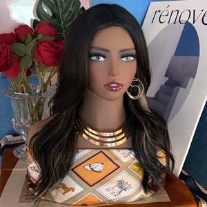 Peluca de color piel, modelo de cabeza de maniquí, <span class=keywords><strong>persona</strong></span> negra con hombros dobles - Product Image 2