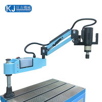 Machine à tarauder électrique M3-M16 à double système, avec bras flexible et moteur 220V, pour perçage et taraudage sur banc