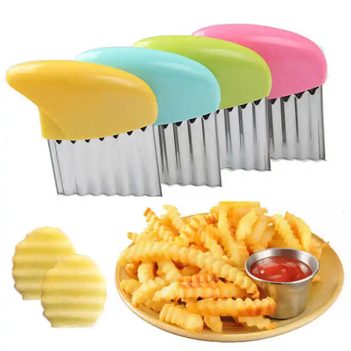 New Design Sustainable Potato Cutter Wavy Potato Cutter French Fries Cutter For Fruits And Vegetables