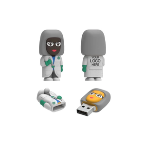 Clé USB personnalisée en PVC souple pour <span class=keywords><strong>femme</strong></span> biologue <span class=keywords><strong>scientifique</strong></span> /16 Go/32 Go/64 Go Stockage Clé USB de classe A - Product Image 1