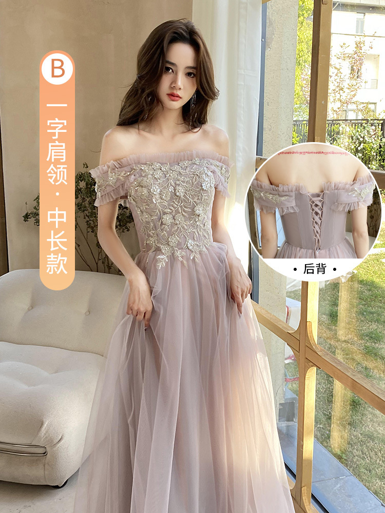 fairy style bridesmaid dresses Fairytale A-line Corset Wedding Dress With 3D Floral Flowers