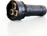 Lampe de camping rechargeable 4000 Lumens en alliage d'aluminium IP68 Ra90 CRI 6h avec zoom 200-500m, mini lampe porte-clés EDC, lampe torche extérieure