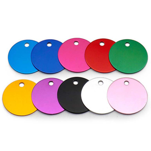 Hoge Kwaliteit Huisdier Legering Naam Id Tag Gepersonaliseerde Qr Code Lasergraveren Effen Patroon Dog Tags In 4 Maten Fabriek Goedkope Prijs - Product Image 5