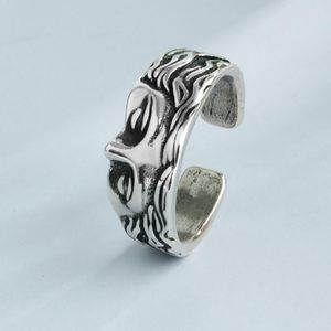 Anelli Regolabili con Mezzo Volto di Venere in Stile Gotico Punk Placcati <span class=keywords><strong>Argento</strong></span> <span class=keywords><strong>e</strong></span> <span class=keywords><strong>Oro</strong></span> per Donne <span class=keywords><strong>e</strong></span> Uomini - Product Image 3