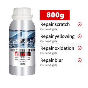 Kit de Reparación de Faros Delanteros WarWolf, Líquido de Pulido de 600 ml, Juego de Herramientas para Restauración de Faros de Automóviles - Product Image 4