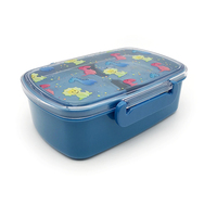 Bouteilles d'eau et boîtes à lunch en plastique écologiques pour enfants, avec des personnages de dinosaures de dessins animés, adaptées au micro-ondes