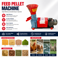 Machine à granulés d'aliments pour animaux à entraînement électrique, design compact, fonctionnement simple, pour petites exploitations agricoles, maïs, céréales, aliments pour volailles, avec trémie d'alimentation large