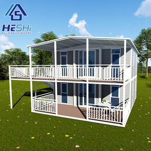 30Ft 40Ft สำเร็จรูปพร้อม20Ft บ้าน2 3 4 5ห้องนอน prefab Villa บ้านแบบพกพา - Product Image 1