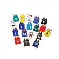 Pin de Solapa Metálico Personalizado con Forma de Jersey, Exquisito, de Aleación de Zinc, Chapado en Oro, Esmalte Suave, Recuerdo para Fanáticos de Deportes, Unisex, para Boda