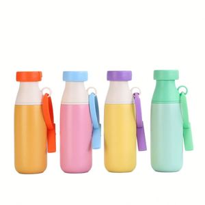 Botella de Agua de Acero Inoxidable con Aislamiento al Vacío de 500 ml, Pajita de Goma, Doble Opción de Bebida, Aislamiento Térmico de 6 a 12 Horas - Product Image 2