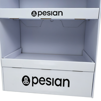 Support d'affichage en carton pliable moderne et personnalisé pour les produits électroniques en supermarché