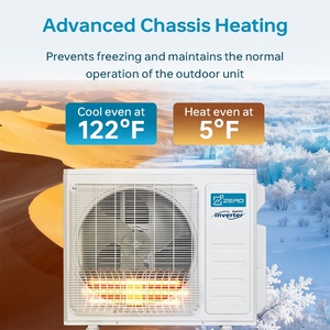 مكيف هواء R454b بتردد متغير بقدرة 24000 وحدة حرارية بريطانية، مكيف هواء صغير منفصل مع تبريد/تدفئة كهربائية - Product Image 6