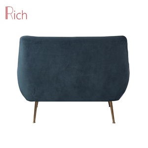 modern Style velvet Fabric furniture living room modern low arm sofa canape couch mid century hotel lobby sofa - Product Image 5