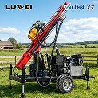 Foreuse hydraulique mobile sur roues pour puits d'eau, machine de forage pour l'irrigation agricole et l'approvisionnement en eau