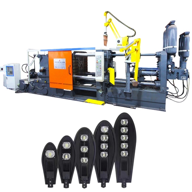 LED Lamp Shell Production Line LH-800T High Efficiency Automatic Die Casting Machine for Street Lights Metal Cutting Machinery