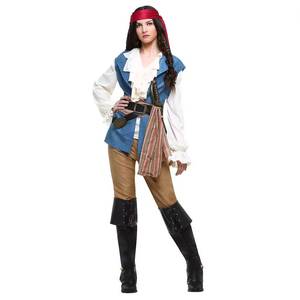 Costume de pirate des Caraïbes pour homme, pour Halloween, fête costumée, spectacle sur scène, jeu de rôle - Product Image 5