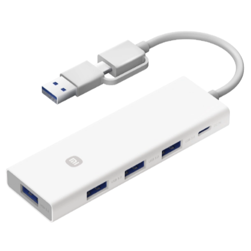 For 4-in-1 Double-ended Splitter HDD Hub with USB3.0 3A Fast Charging for Adapter PVC Jacket Metal Construction