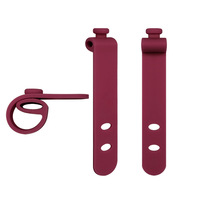 63mm wieder verwendbare Silikonkabel-Organizer-Kabelbinder Bunte wieder verwendbare elastische Silikonkautschuk-Kabelbinder Silikon-Kabelbinder