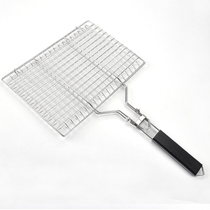 Cesta plegable <span class=keywords><strong>de</strong></span> acero inoxidable antiadherente <span class=keywords><strong>de</strong></span> grado alimenticio para parrilla, red <span class=keywords><strong>de</strong></span> asado <span class=keywords><strong>de</strong></span> alta resistencia con bolsa <span class=keywords><strong>de</strong></span> almacenamiento para uso <span class=keywords><strong>en</strong></span> cocina, pescado y verduras - Product Image 2