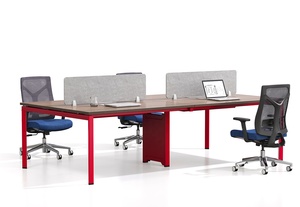 Nội Thất Văn Phòng Gọi Trung Tâm Tủ Văn Phòng Bàn Làm Việc Modular 4 6 Chỗ Ngồi Bàn Mở Không Gian Nhân Viên Văn Phòng Máy Trạm - Product Image 5