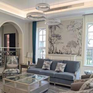 <span class=keywords><strong>Papier</strong></span> <span class=keywords><strong>peint</strong></span> en soie léger de luxe en français <span class=keywords><strong>noir</strong></span> blanc jungle forêt tropicale imprime imperméable pour hôtels restaurants séjours chez l'habitant - Product Image 3