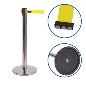 Poste de cola de primera calidad con base de hierro fundido y logotipo personalizable - Product Image 4