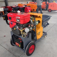 Moteur populaire de machine de pulvérisateur de mortier de ciment de construction utilisé chantiers de construction comportant le pulvérisateur à haute efficacité de pompe de mortier
