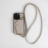Étui de téléphone avec cordon et emplacements multiples pour cartes pour iPhone 14 15 16 Pro Max Plus