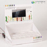 Présentoir de comptoir PDQ personnalisé, présentoir en papier POP, nouveau design, présentoir cosmétique avec écran LCD pour les étagères de supermarché