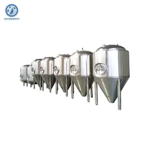 Chaqueta de refrigeración SS304 100l 200l 300l 500l fermentador de cerveza artesanal fermentador cónico unitank isobárico