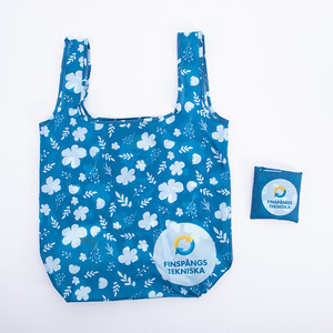 Túi Tote Gấp Gọn Tái Sử Dụng Ripstop Tùy Chỉnh Giá Rẻ Túi Mua Sắm Nylon Polyester - Product Image 2