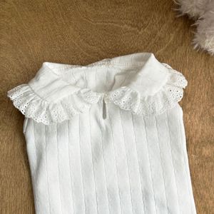 Camisa de Algodón a Rayas para Mascotas ZHONGYA, con Cuello con Volantes, para <span class=keywords><strong>Yorkshire</strong></span> <span class=keywords><strong>Terrier</strong></span>, Schnauzer, Mascotas Pequeñas, Estilo Japonés y Coreano - Product Image 3