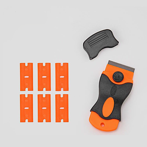 Скребок для очистки стекла, керамический скребок с двумя лезвиями, пластиковая ручка, автомобильный Съемник пленки, наклейки - Product Image 3