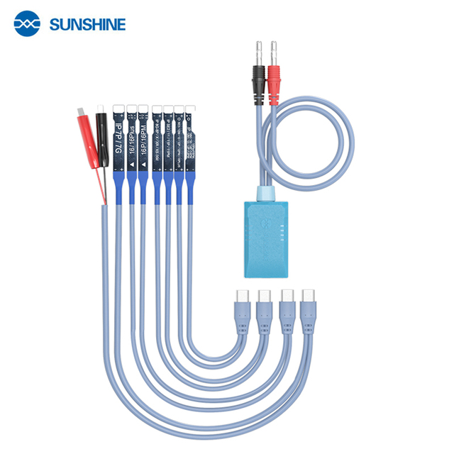 Sunshine SS-908E Power Supply Cable Power on Line for iPhone 7G-16Pro Max Repair Damage-free Battery Test Startup Cable Tool