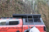 Tente de toit rigide en aluminium, tente de toit triangulaire, profil bas, accessoires extérieurs pour véhicules de camping