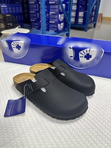 Chaussures Boken en cuir véritable avec semelle en liège, demi-mules pour hommes et femmes, décontractées et tendance, pour le dropshipping - Product Image 6