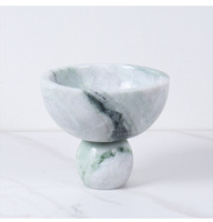 SAIDKOCC Moderne Minimalistische Marmeren Fruit Schaal Creativiteit Tafel Bureau Sieraden Opbergdoos Geavanceerde Natuurlijke Esthetiek Praktisch
